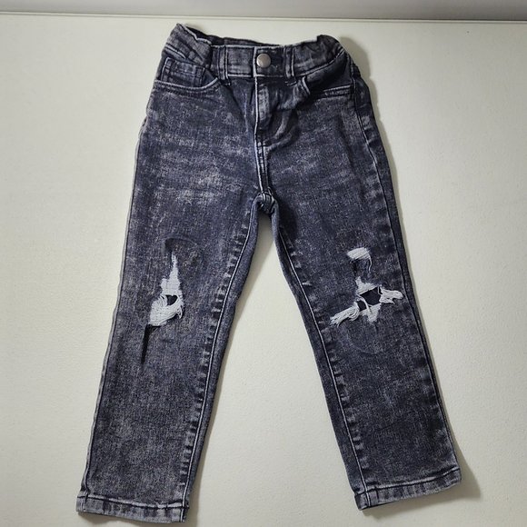 Wonder Nation Toddler Boy Ripped and Repaired Jeans 4T - Picture 2 of 7